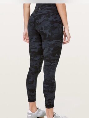 Black Camo Lululemon Align Leggings 28”